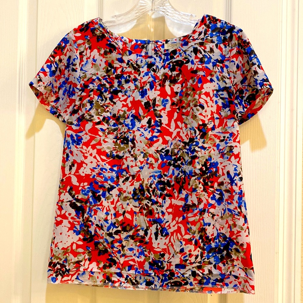 J. Crew | Patterned blouse